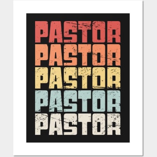 Vintage 70s PASTOR Text Posters and Art